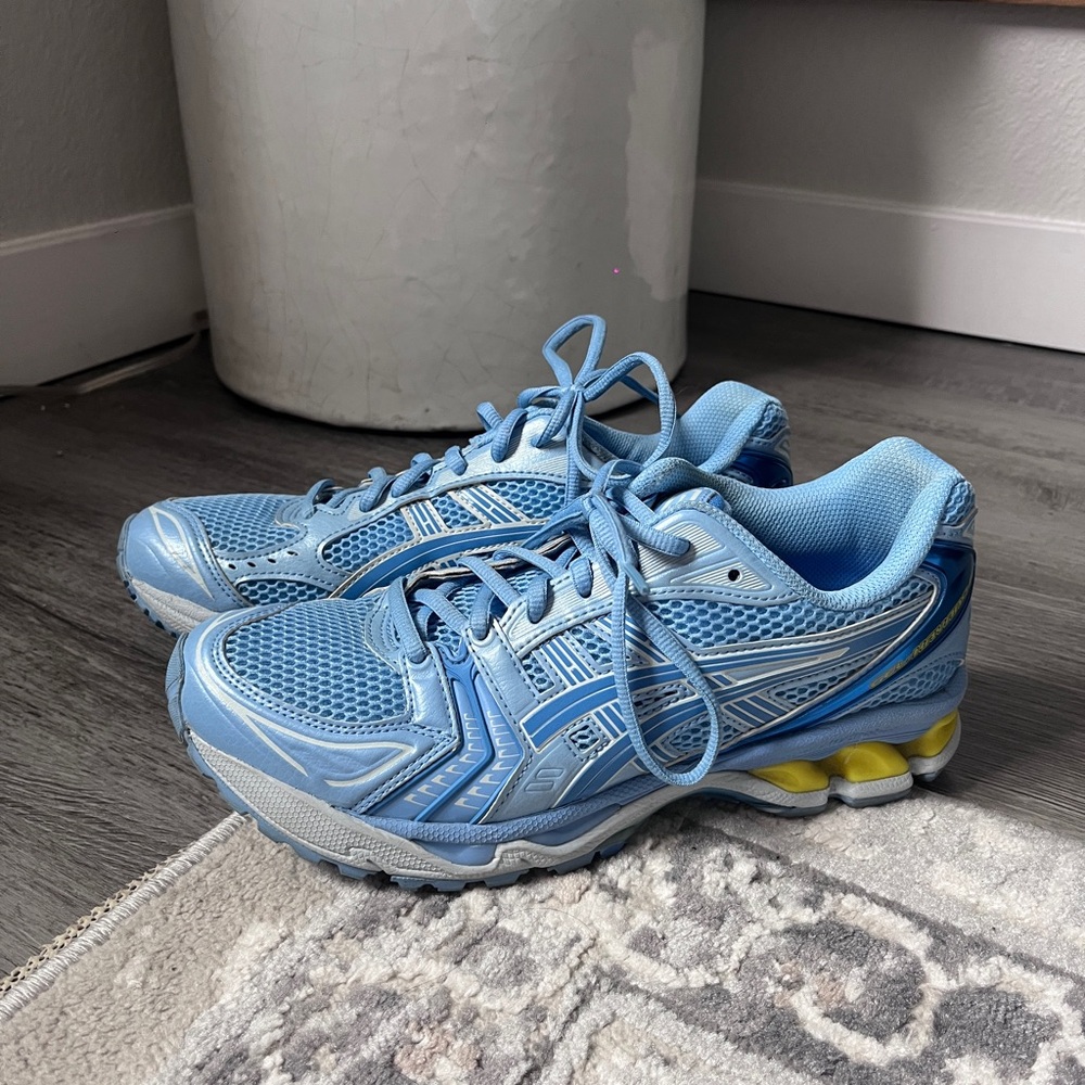 ICE STUDIOS x GEL KAYANO 14 Blue and Yellow sneakers